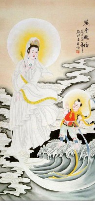 【已售】四尺人物观音菩萨