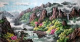 【已售】六尺精品朝鲜风景国画