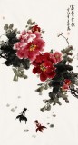 【已售】王芳三尺牡丹画《富贵有余》