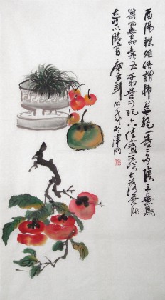 【已售】特价:李明成《事事如意》三尺国画(询价)