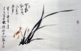 【已售】四尺三开国画兰花图-10