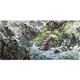 朝鲜二级画家申哲《妙香山之秋》