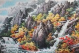 朝鲜山水画《金刚山》