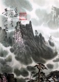 【已售】朝鲜二级画家申哲《妙香山之秋》