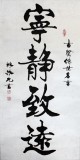 【已售】陈振元书法作品《宁静致远》 