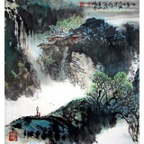 【已售】杨春三尺斗方山水画《山情》