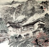 【已售】国家画院宁全喜四尺斗方《塞北农家》