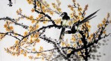 【已售】西蜀山人小八尺梅花《喜上眉梢》