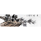西蜀山人小八尺办公室国画《远瞩》