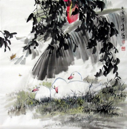 国画写意花鸟画- 花鸟画- 99字画网