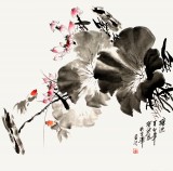 【已售】王宝钦四尺斗方精品《塘边》(询价)
