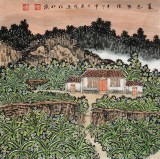 宁良成三尺斗方田园风格《夏色家院》