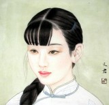 【已售】小尺寸工笔仕女图