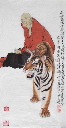 【已售】三尺人物画《佛祖》