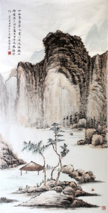 【已售】老庄四尺仿古山水画