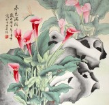 【已售】凌雪四尺斗方工笔画《春色满园》