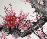 朝鲜一级画家金哲浩《梅花图》