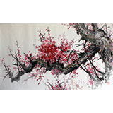 朝鲜一级画家金哲浩《梅花图》