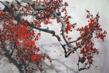 【已售】朝鲜功勋艺术家洪由成《梅花图》