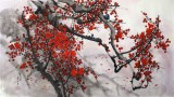 【已售】朝鲜功勋艺术家洪由成《梅花图》