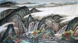 【已售】宁良成精品六尺山水《清谷幽泉》