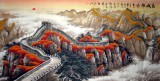 【已售】大八尺国画长城《长城雄风》