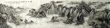 【已售】八尺对开精品山水画《溪山好画图》