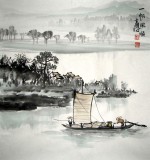 【已售】黄云鸿精品三尺斗方《一帆风顺》