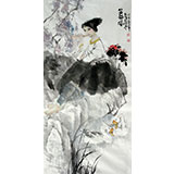 辽宁美协孤鸿四尺精品人物《笛韵图》