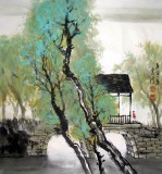 【已售】黄云鸿精品三尺斗方山水《春意》
