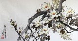【已售】朝鲜一级画家吴庆哲《木兰花的芳香》