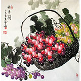 精品四尺斗方风水画《硕果图》