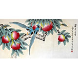 凌雪三尺工笔祝寿画《謦香长寿》