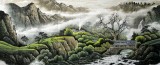 【已售】小八尺国画山水《山高泉清》