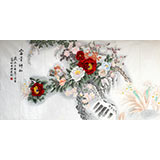 凌雪四尺花鸟画《富贵神仙》