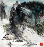 【已售】杨春三尺斗方精品山水《幽境图》