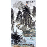 杨春三尺精品山水《春韵》