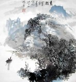 【已售】杨春三尺斗方山水画《春韵图》