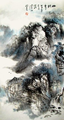 名家写意山水画作品 - 写意山水画 - 99字画网