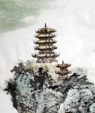 【已售】庾超然黄鹤楼作品系列之《江城五月落梅花》