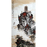 庾超然黄鹤楼作品系列之《故人西辞黄鹤楼》