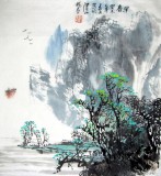 杨春三尺斗方山水画《早春图》