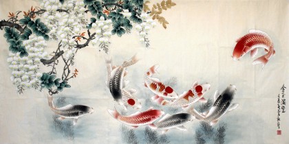 【已售】河南美协董书林四尺国画《金玉满堂》