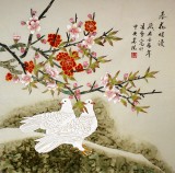 【已售】凌雪四尺斗方工笔画《春花灿漫》