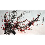 何华贤三尺写意梅花《铁骨生春》