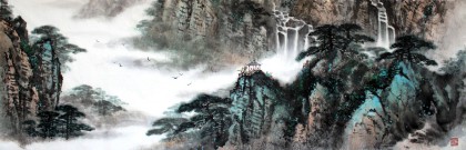 【已售】王凌云小六尺山水画作品