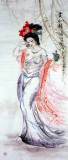 【已售】四尺仕女图《贵妃醉酒图》