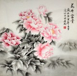 【已售】凌雪四尺斗方工笔牡丹《花开富贵》