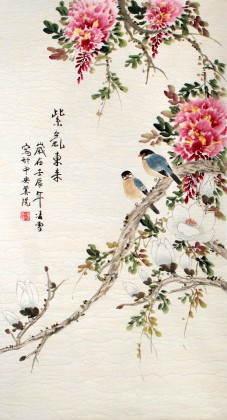 【已售】凌雪三尺紫藤作品《紫气东来》