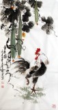 【已售】王宝钦精品三尺雄鸡《金秋图》（询价）